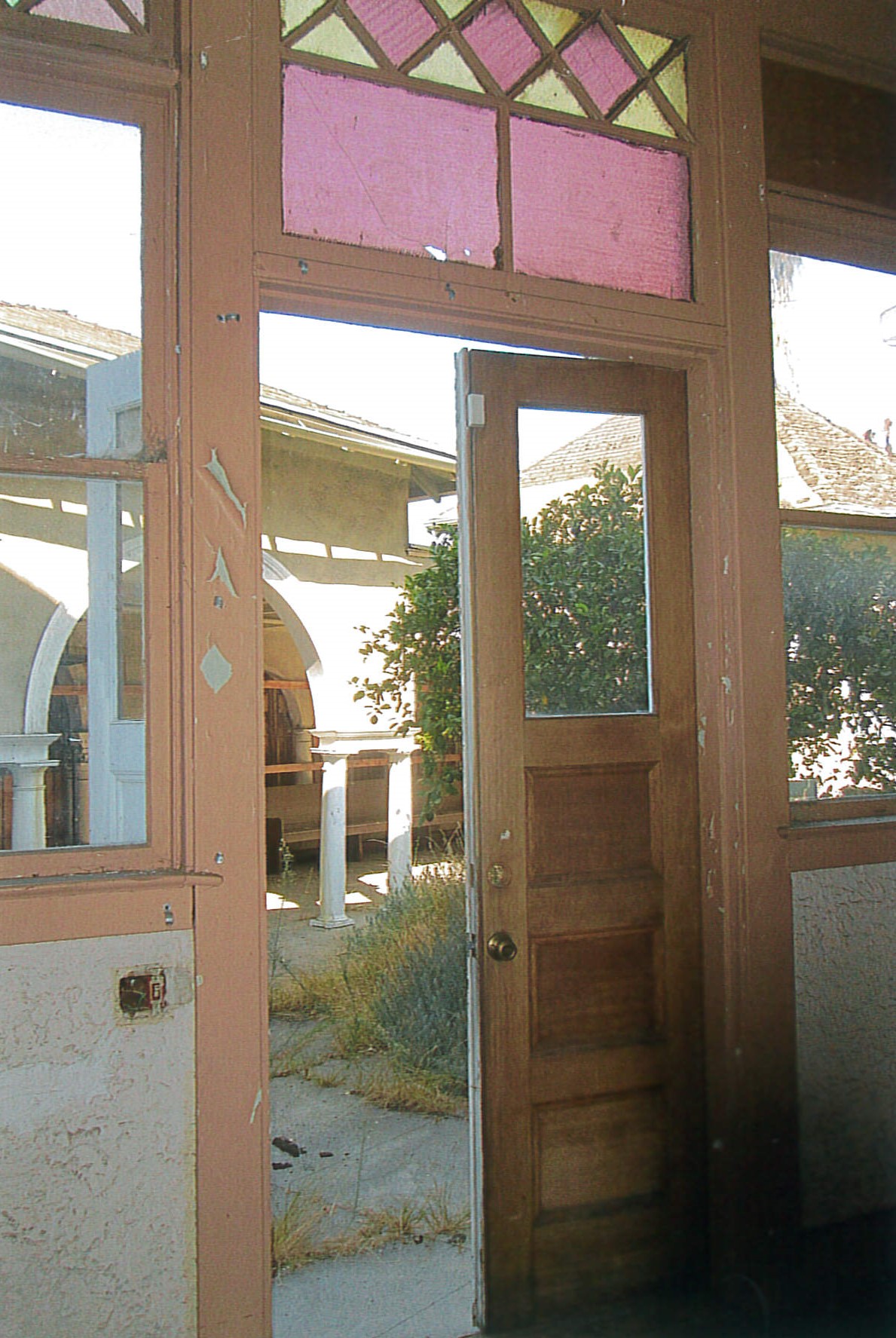 Before interior view of door